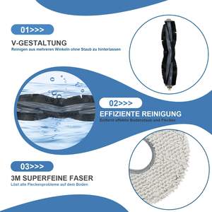 Lot de 22 pièces de rechange pour aspirateur robot <span class=keywords><strong>Ecovacs</strong></span> <span class=keywords><strong>Deebot</strong></span> <span class=keywords><strong>T20</strong></span> Omni/<span class=keywords><strong>T20</strong></span> E Omni/T20Pro/<span class=keywords><strong>T20</strong></span> Max - Product Image 2