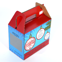 Nouvelle conception, boîte de transport pliable robuste pour bouteilles de bière, boîte d'emballage pour 6 bouteilles de vin ou de bière, boîte à bière à emporter avec poignée