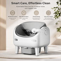 Bac à litière intelligent désodorisant pour chat avec capteur multiple, rappel de remplissage, grande capacité, module de pulvérisation détachable, OEM ODM