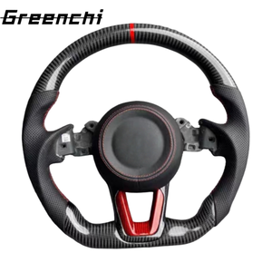 พวงมาลัยหนังคาร์บอนไฟเบอร์สำหรับรถแข่ง <span class=keywords><strong>Mazda</strong></span> CX4/CX5/CX8/CX30/CX30EV/CX50/CX90 ดีไซน์สปอร์ตสำหรับรถยนต์ที่ไม่มีถุงลมนิรภัย - Product Image 4