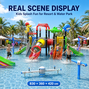 Équipement de jeux aquatiques extérieur commercial pour enfants, toboggan pour <span class=keywords><strong>parc</strong></span> <span class=keywords><strong>aquatique</strong></span> et maternelle - Product Image 3