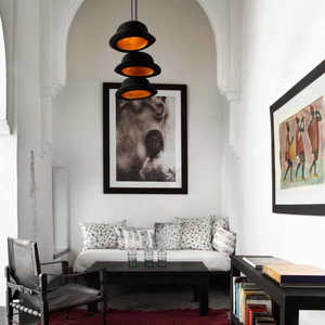 <span class=keywords><strong>Lustre</strong></span> suspendu LED moderne au design unique, style américain, en aluminium <span class=keywords><strong>noir</strong></span> mat, avec abat-jour en forme de <span class=keywords><strong>chapeau</strong></span>, pour la maison et les bars (vente en gros) - Product Image 6