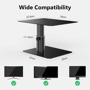 Nillkin pour <span class=keywords><strong>HP</strong></span> Lenovo Support d'écran réglable en hauteur de 18 cm Support d'écran d'<span class=keywords><strong>ordinateur</strong></span> de bureau Gain de place Support d'<span class=keywords><strong>ordinateur</strong></span> <span class=keywords><strong>portable</strong></span> en métal - Product Image 2