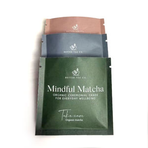 Custom 3 Side Seal Pouch Herbal Tea Packaging Sachet Packaging Tear Notch Pouch <b>Bag</b> - Product Image 5