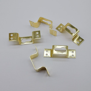 Hidden Slip Hook Gold Plated Iron Four Hole Mounting Bracket <b>For</b> Photo <b>Frame</b> Mirror Decorative <b>Painting</b> <b>Frame</b> Hardware - Product Image 2