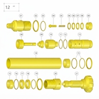 Marteau DTH haute pression pour l'exploitation minière de roches dures et le forage de puits d'eau, 3-12 pouces, séries DHD340 DHD350/QL50/SD/Mission/COP, direct usine