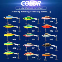 OEM 38mm-65mm Leurres de pêche sur glace, Balancers, Jigs d'hiver, Wobblers, Appâts pour eau salée pour Truite, Black-bass, Brochet, Carpe, Crankbait