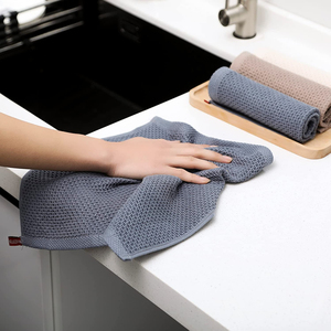 Cotone a nido d'ape stampato ad asciugatura rapida, facile da pulire, Super morbido <span class=keywords><strong>e</strong></span> assorbente, panno per la pulizia veloce Waffle - Product Image 4