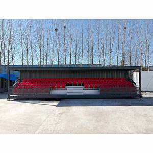 Sièges Extérieurs pour Événements Sportifs Stade de Football Tribune Mobile pour Spectateurs avec Roulettes pour Club de Football - Product Image 1