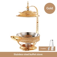Chauffe-Plat de Luxe Suspendu TIANXING 8L pour Buffet d'Hôtel au Moyen-Orient, Ensemble de Plats Chafing Dish pour Banquets et Événements