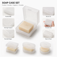 Boîte à savon de voyage portable avec couvercle hermétique |   Étui à savon étanche avec éponge |   Essentiels pour la salle de sport et les voyages