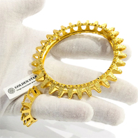 Ensemble de bijoux de luxe en gros Golden Star Jewelry, parure de bracelets personnalisée en laiton plaqué or pour femme, style arabe, africain, malaisien