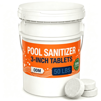 Tablettes de purification pour piscine 3 pouces 50 lb, tablettes désinfectantes pour piscine pour le traitement de l'eau, en stock depuis l'entrepôt américain