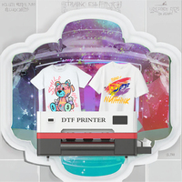   Printer Tekstil Roll-to-Roll A3 Dual F1080 DTG Laris untuk Pencetakan Kaos Kustom Kondisi Baru dengan Tinta Pigment