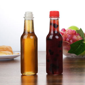 <b>Glass</b> Hot Sauce <b>Bottles</b> 5oz 3oz 90ml Empty <b>with</b> Black Plastic <b>Lid</b> and Screen Printing - Product Image 3