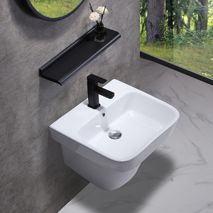 Rettangolare cina casa bianco sanitari in ceramica da parete appeso bacino volto a parete lavaggio a mano bacino del lavandino del <span class=keywords><strong>bagno</strong></span> - Product Image 2