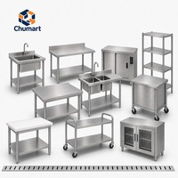 Équipement de cuisine commercial en acier inoxydable 304 de qualité alimentaire, un choix durable, grande cuisine disponible