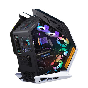 Funda para juegos de PC, Torre media de vidrio templado, Gundam, color blanco, X Battleship, ventas de Navidad - Product Image 4