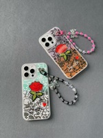 Coque de protection de luxe avec motif laser, strass et cadre papillon en diamant pour iPhone 17 Pro Max, 18 Pro, 16 Pro Max