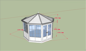 Tettoie Prefabbricate Personalizzate, <span class=keywords><strong>Casette</strong></span> <span class=keywords><strong>da</strong></span> <span class=keywords><strong>Giardino</strong></span> Portatili, Pergole Ottagonali, Verande e Serre in Vetro - Product Image 6