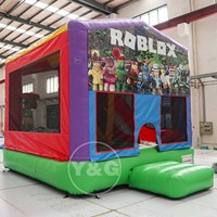 Rumah Loncat Tiup Robot Y&G |   Rumah Loncat Tiup Biru yang Dapat Disesuaikan |   Rumah Loncat Tiup Komersial Bersertifikasi TUV, CE, ISO