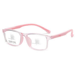 Student Eyeglasses Plano Lenses Rectangular Frame TR90 Material Unisex Comfortable For Boys And Girls - Product Image 4