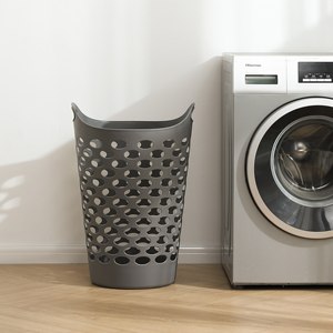 Nhựa xách tay giặt giỏ phòng tắm công suất lớn lưu trữ không thấm nước linh hoạt giặt giỏ - Product Image 4