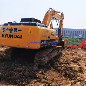 韓国オリジナル中古機械ヒュンダイR215lc-7 R215水冷油圧クローラーバックホーディガー21トン中古掘削機 - Product Image 2