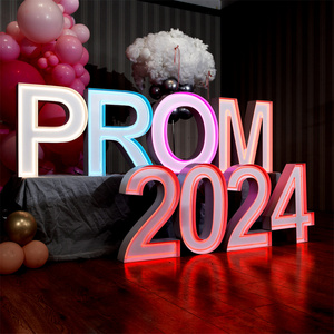 Besar 3D LED Marquee huruf Neon lampu Strip dekoratif untuk <span class=keywords><strong>Prom</strong></span> - Product Image 2