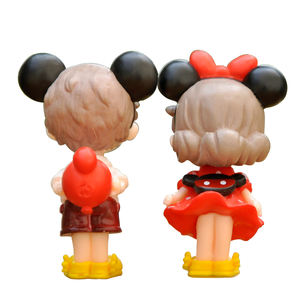 Mini figurine d'action cadeau de la Saint-Valentin en plastique artisanat poupée ornement Figurines miniatures Figurine en plastique décoration de mariage - Product Image 4