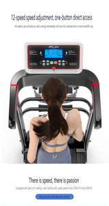 Tapis roulant électrique pliable intelligent pour <span class=keywords><strong>la</strong></span> <span class=keywords><strong>maison</strong></span>, avec programmes d'exercices, design compact, vitesse de 1 à 12,8 km/h et capacité de 120 kg - Product Image 4