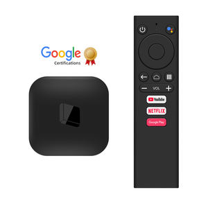Control de voz Tvbox Google Certified HAKO Android TVBox <span class=keywords><strong>Amlogic</strong></span> S905Y4 2GB 8GB 4K NETF OTT Smart Android TV Box - Product Image 1