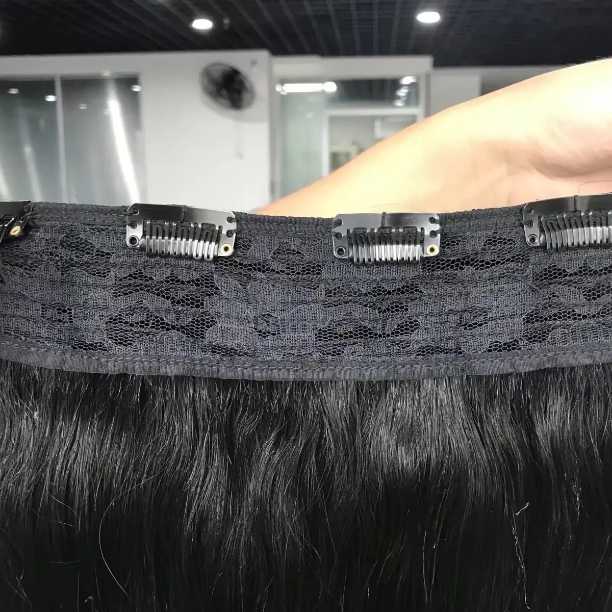 100% Russische Menselijke Remy Haarclip Ins Groothandel Onzichtbare Naadloze Clip In Haar Verlenging Menselijk Haar