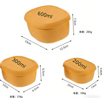 Boîte à lunch écologique incassable en silicone multi-niveaux, étanche, pour enfants, compatible micro-ondes et lave-vaisselle, pour la préparation des repas