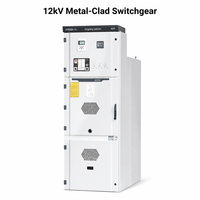 Armoire électrique haute tension en acier Kyn28a-12 IP65 pour la transmission d'énergie électrique avec disjoncteur à vide VS1
