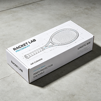 Boîte d'expédition en carton kraft écologique personnalisée, vente en gros directe d'usine, échantillon gratuit, pour l'emballage d'équipements sportifs (raquettes de tennis)