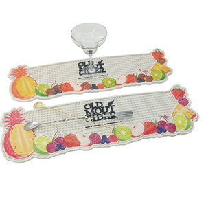 Heavy Duty Silicone Pub Mat Non Slip Spill Proof Beer Rail Mat Drip Tray Counter Protector Coaster <b>Placemat</b> for Commercial Use - Product Image 2