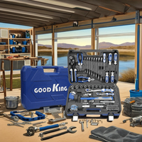 Googking169 Pièces Boîte à outils multifonctionnelle en plastique CRV, facile à transporter, pour usage domestique général, ensemble d'outils à main, kit multifonctionnel