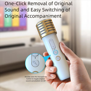 Q21 Color caramelo RGB Rainbow Light <span class=keywords><strong>Mejor</strong></span> regalo de promoción Altavoz de <span class=keywords><strong>karaoke</strong></span> para niños Niñas Niños Fiesta familiar <span class=keywords><strong>Bluetooth</strong></span> con <span class=keywords><strong>micrófono</strong></span> - Product Image 5