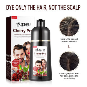 MOKERU Vente en gros 500ml Shampooing colorant capillaire à base d'extraits naturels de plantes, facile à utiliser et permanent, couvre les <span class=keywords><strong>cheveux</strong></span> gris - Product Image 6