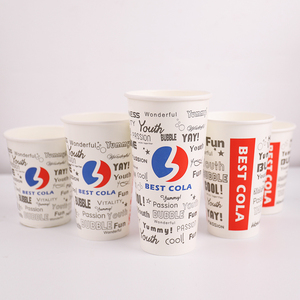 Vaso de Papel Desechable de 12 oz Personalizado con Doble Revestimiento para Bebidas Frías, <span class=keywords><strong>Pepsi</strong></span> Cola, con Tapas Recicladas para Cappuccino, Té con Leche, Cola, Café - Product Image 2