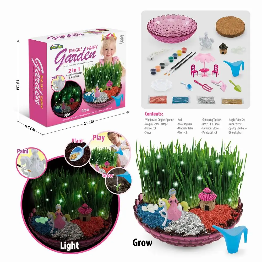 2021 new educational plant toy science model children growing toys planting for kids with light plant toys