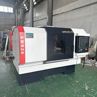 Tour CNC horizontal miniature AWR26L pour réparation de roues, système de commande GSK, état neuf, doté de moteur, engrenages et cœur PLC