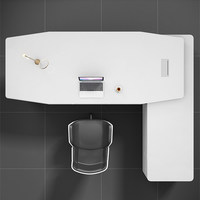 Bureau administratif moderne et durable en bois avec combinaison bureau et chaise de direction peints
