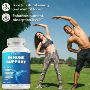 Suplemento de Apoyo Inmunológico 8 en 1 con Equinácea, Vitamina C y Zinc, Vitamina D, Cúrcuma y Jengibre, Vitamina B6, Baya del Saúco - Product Image 4