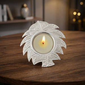 <b>Leaf</b> Christmas Tea <b>Light</b> Holder with Chitai Design - Product Image 3