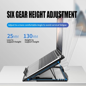 Tấm tản nhiệt <span class=keywords><strong>laptop</strong></span> chơi game 18 inch, đế tản nhiệt 6 quạt, giá đỡ <span class=keywords><strong>laptop</strong></span> chơi game có thể điều chỉnh chiều cao, đế tản nhiệt <span class=keywords><strong>laptop</strong></span> dùng cho văn phòng, trường học, nhà cửa - Product Image 4