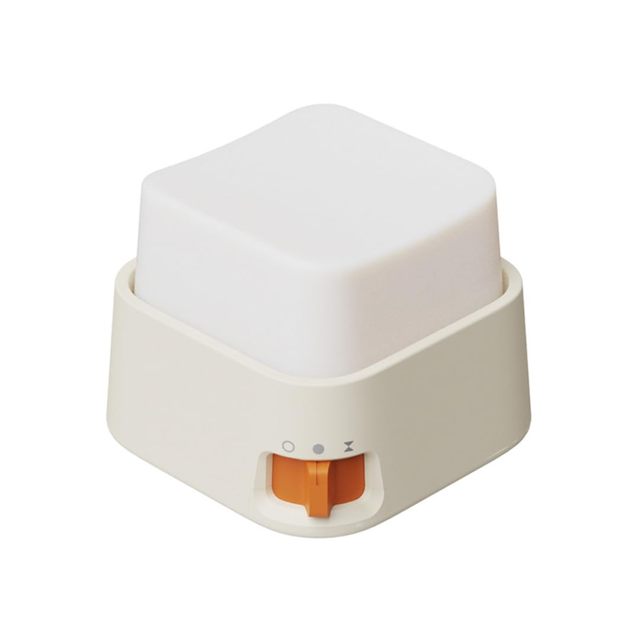 LED Button Night Light Mini Creative Night Lamp with Warm White Light and Rechargeable Night Light