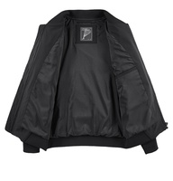 Prix surprise - Blouson bomber épais à capuche noir pour homme en similicuir, style hip-hop, col montant, imperméable, coupe-vent et respirant
