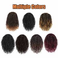 Queue de cheval courte Amygirl 10 pouces, bouclée afro, avec cordon de serrage et deux pinces, en fibre synthétique, 7 couleurs, pour femmes noires, 6 mois